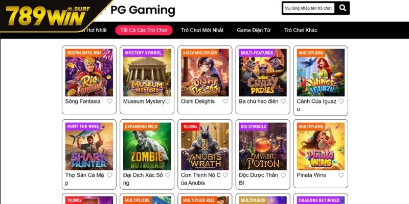 Thế giới game cuốn hút của nổ hũ PG